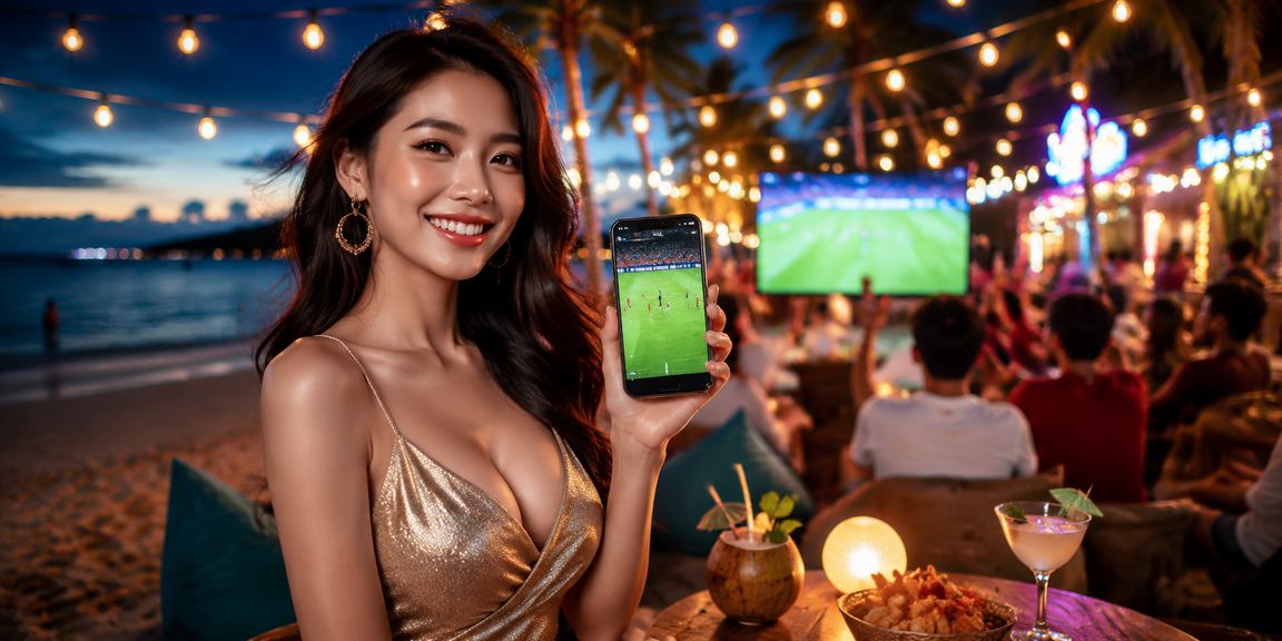 Người hâm mộ bóng đá đặt cược trực tuyến trên bãi biển Phú Quốc